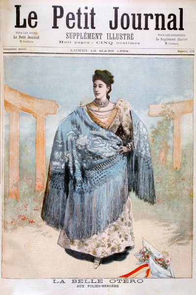 La Belle Otero, ballerina, attrice e cortigiana spagnola da Unbekannt