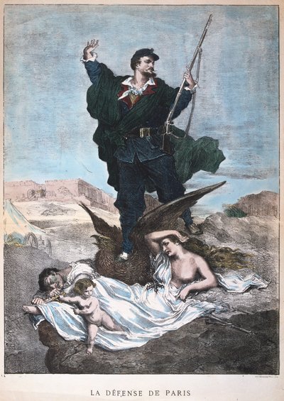 La Difesa di Parigi, Guerra Franco-Prussiana, 1870-1871 da Unbekannt