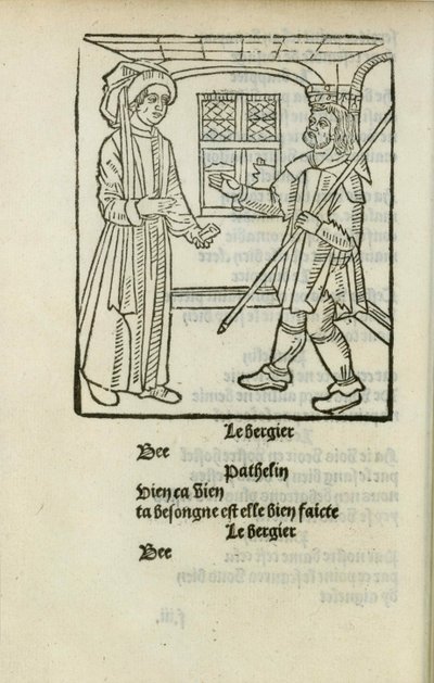 La Farce de maître Pathelin, c. 1490 da Unbekannt
