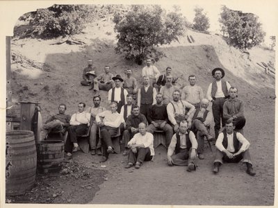 Squadra della Miniera La Grange, California, 1900s da Unbekannt