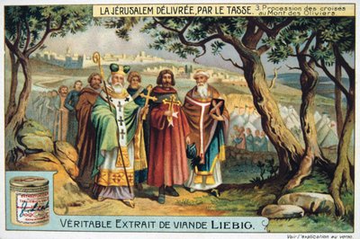 La Gerusalemme liberata del Tasso, Processione delle croci al Monte degli Ulivi, XIX secolo da Unbekannt