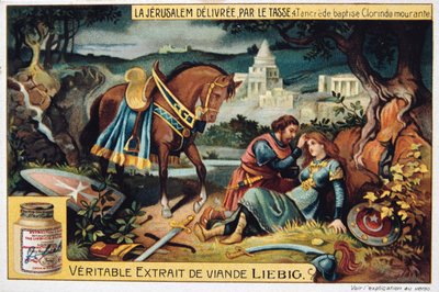 La Gerusalemme liberata del Tasso, Tancredi battezza la morente Clorinda da Unbekannt