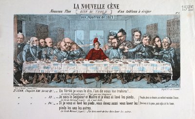 La Nuova Cena, Comune di Parigi, 1871 da Unbekannt