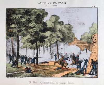 La presa di Parigi, 22 maggio 1871 da Unbekannt