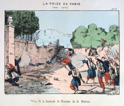 La presa di Parigi, maggio 1871 da Unbekannt