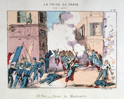 La Presa di Parigi, maggio 1871 da Unbekannt