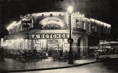 La Rotonde, Boulevard du Montparnasse, c. 1925 da Unbekannt