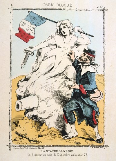La Statua di Neve, 1870-1871 da Unbekannt