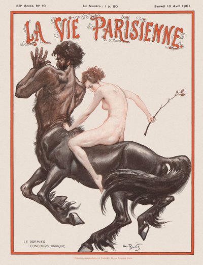 Copertina della rivista La Vie Parisienne, 1921 da Unbekannt