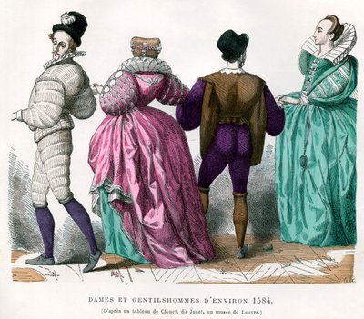 Signore e signori del 1584 circa, 1882-1884 da Unbekannt
