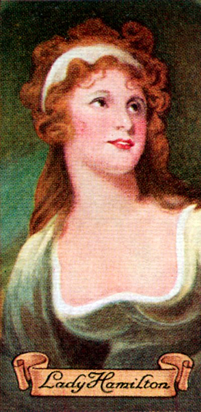 Lady Hamilton, da una serie di carte da sigarette, 1935 da Unbekannt
