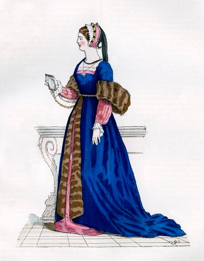 Dama della corte di Francesco I di Francia, 16° secolo 1882-1884 da Unbekannt