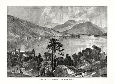 Lago George, Stato di New York, USA, 1877 da Unbekannt