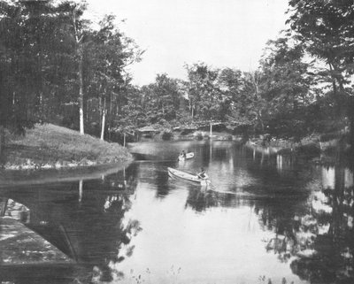 Lago nel parco della Soldiers Home, Milwaukee, Wisconsin, USA da Unbekannt