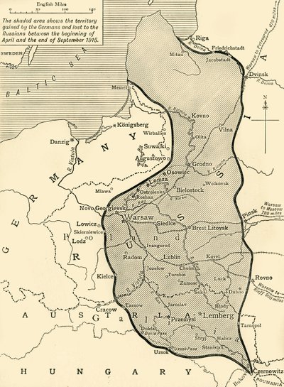 Territorio preso dalla Germania alla Russia, Prima Guerra Mondiale da Unbekannt