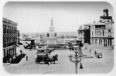 Piattaforma di sbarco a Valparaiso, 1911 da Unbekannt