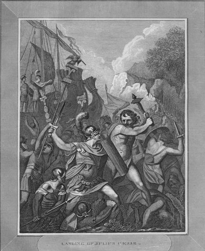 Sbarco di Giulio Cesare, 1838 da Unbekannt
