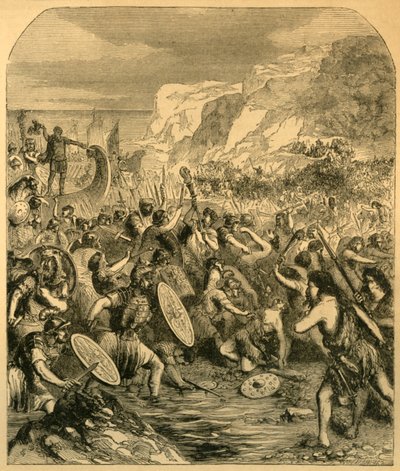 Sbarco di Giulio Cesare, c1890 da Unbekannt