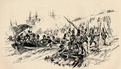 Sbarco di Sir Ralph Abercromby e delle forze britanniche ad Alessandria, 1801 da Unbekannt