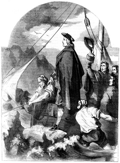 Sbarco del Cavaliere di San Giorgio in Scozia, 1715, XIX secolo da Unbekannt