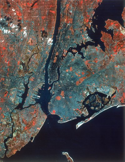 Immagine Landsat di Manhattan, New York, USA da Unbekannt