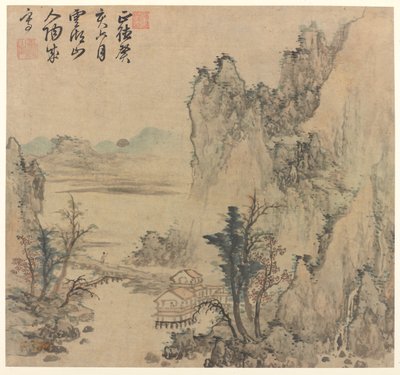 Paesaggio, tarda dinastia Ming o inizio dinastia Qing, XVII secolo da Unbekannt