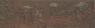 Paesaggio con figura in ambientazione boschiva da Unbekannt