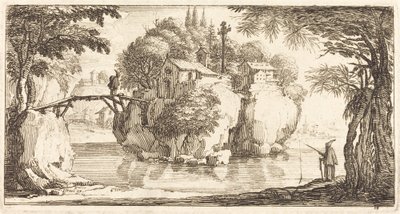 Paesaggio, nel o dopo il 1635 da Unbekannt