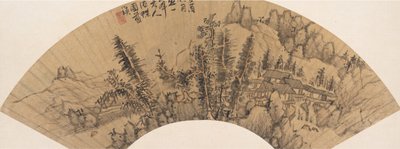 Paesaggio nello stile di Huang Gongwang, XVII secolo o successivo, data spurio del 1633 da Unbekannt