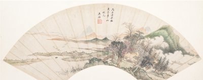 Paesaggio nello Stile di Huichong, XVIII secolo o successivo, data spuriosa del 1676 da Unbekannt