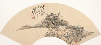 Paesaggio nello stile di Ni Zan, XVIII secolo o successivo, data spurie del 1715 da Unbekannt