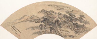 Paesaggio nello stile di Yan Wengui, XVIII secolo o successivo, data spuriosa del 1707 da Unbekannt