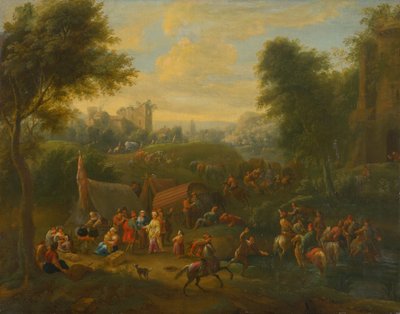 Paesaggio con figure da Unbekannt