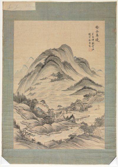 Paesaggio con ruscelli e montagne, 1392-1910 da Unbekannt