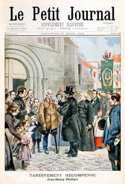 Ricompensa tardiva per Jean-Henry Phelipot, 1901 da Unbekannt