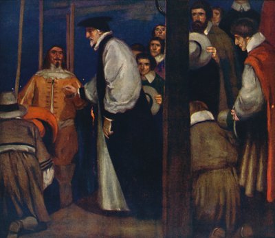 Laud entra nella chiatta a Lambeth per andare alla Torre, 1912 da Unbekannt