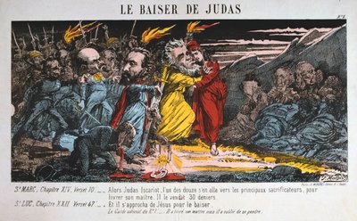 Il bacio di Giuda, Comune di Parigi, 1871 da Unbekannt