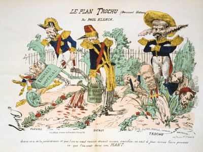 Il piano Trochu, 1870-1871 da Unbekannt