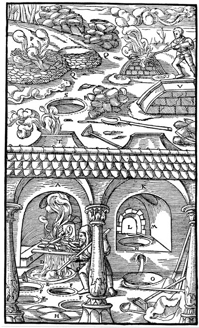 Fusione del piombo, 1556 da Unbekannt