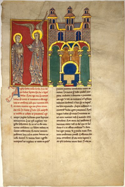 Foglio da un manoscritto di Beatus: l