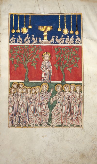 Foglio da un manoscritto Beatus: l