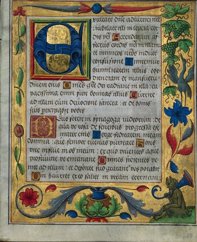 Foglio da un Salterio e Libro di Preghiere...1 di 3 fogli escissi, c. 1524 da Unbekannt