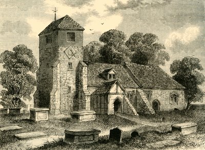 Chiesa di Lee nel 1795 da Unbekannt
