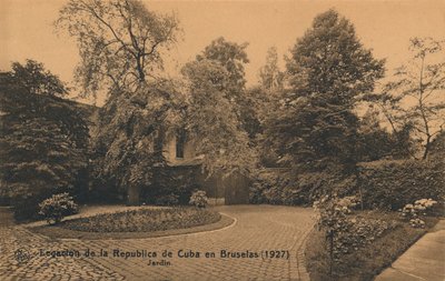 Legazione della Repubblica di Cuba a Bruxelles 1927 - Giardino, c. 1927 da Unbekannt