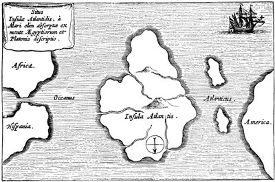 Isola leggendaria di Atlantide da Unbekannt