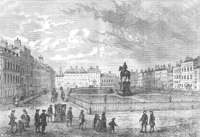 Piazza Leicester, c1750 da Unbekannt