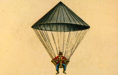 Paracadute di Lenormand, 1783, 1932 da Unbekannt