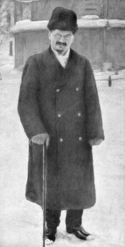 Leon Trotsky a Brest-Litovsk, 7 gennaio 1918, 1929 da Unbekannt