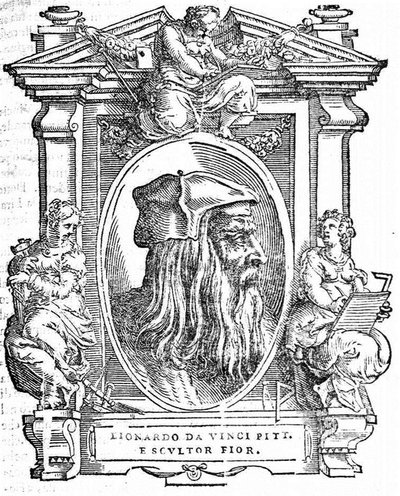 Leonardo da Vinci. Da: Giorgio Vasari, Le Vite dei più eccellenti pittori, scultori e architetti, 1568 da Unbekannt