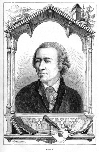 Leonhard Euler 1707-1783, matematico svizzero, 1874 da Unbekannt